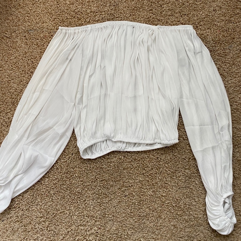 Forever 21 White Off the Shoulder Top